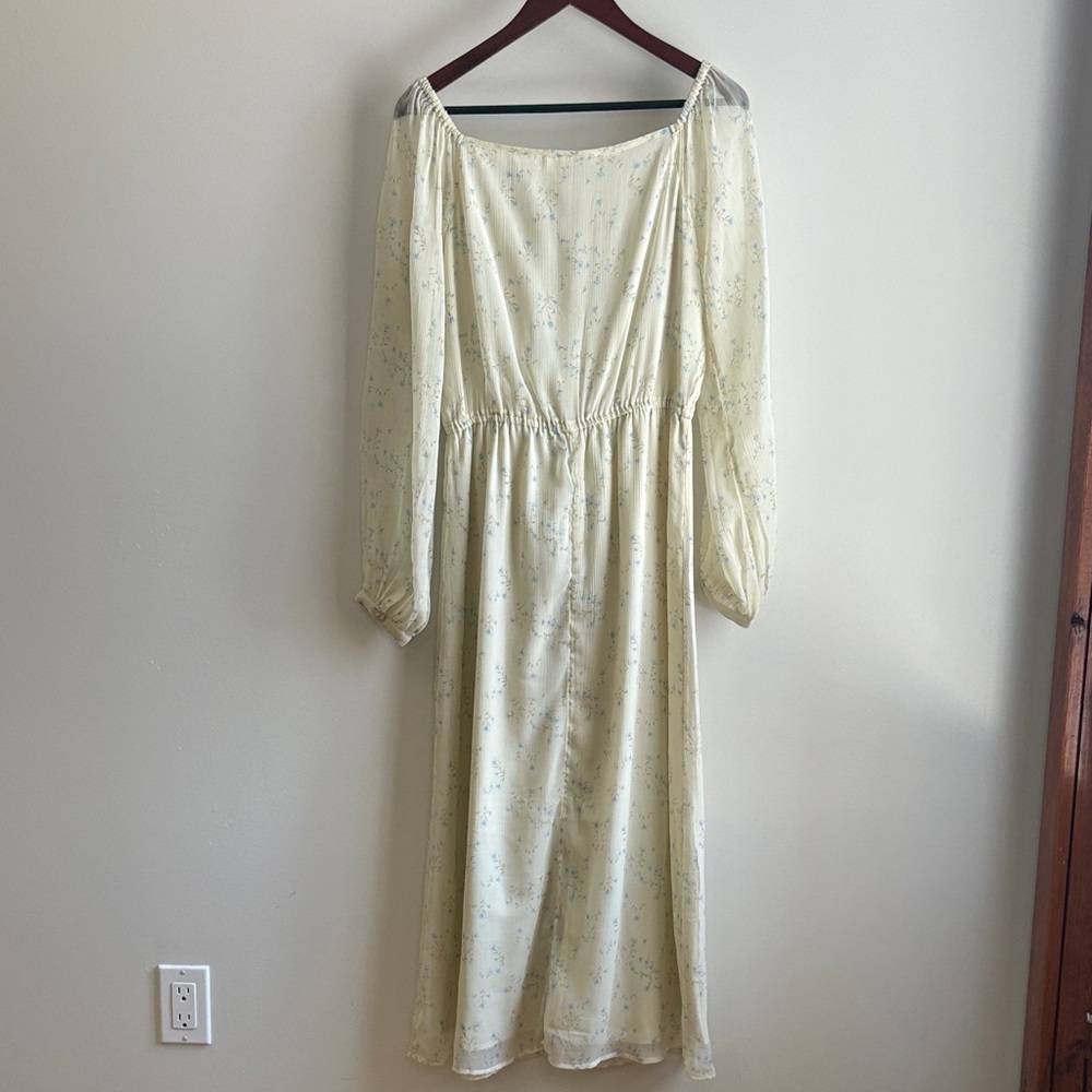 OAK + FORT Cream Long Sleeve Dress - Picture 5 of 6